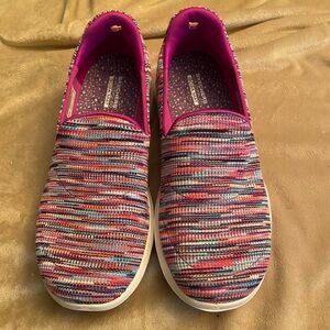 Skechers Air Cooled GOWALK Women's Multicolor Slip-On Shoes SIZE 8.5
